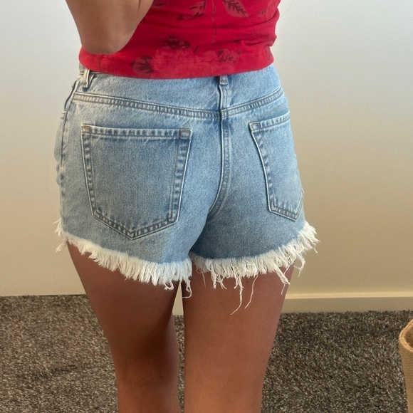 PacSun High Rise Festival Denim Shorts Size 25 - Picture 5 of 8